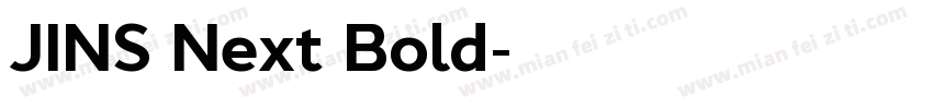 JINS Next Bold字体转换
